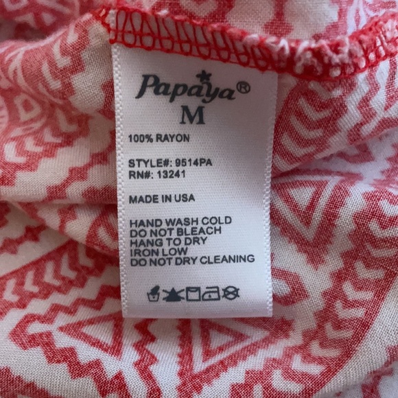 Red and White Aztec Tank - Picture 4 of 4